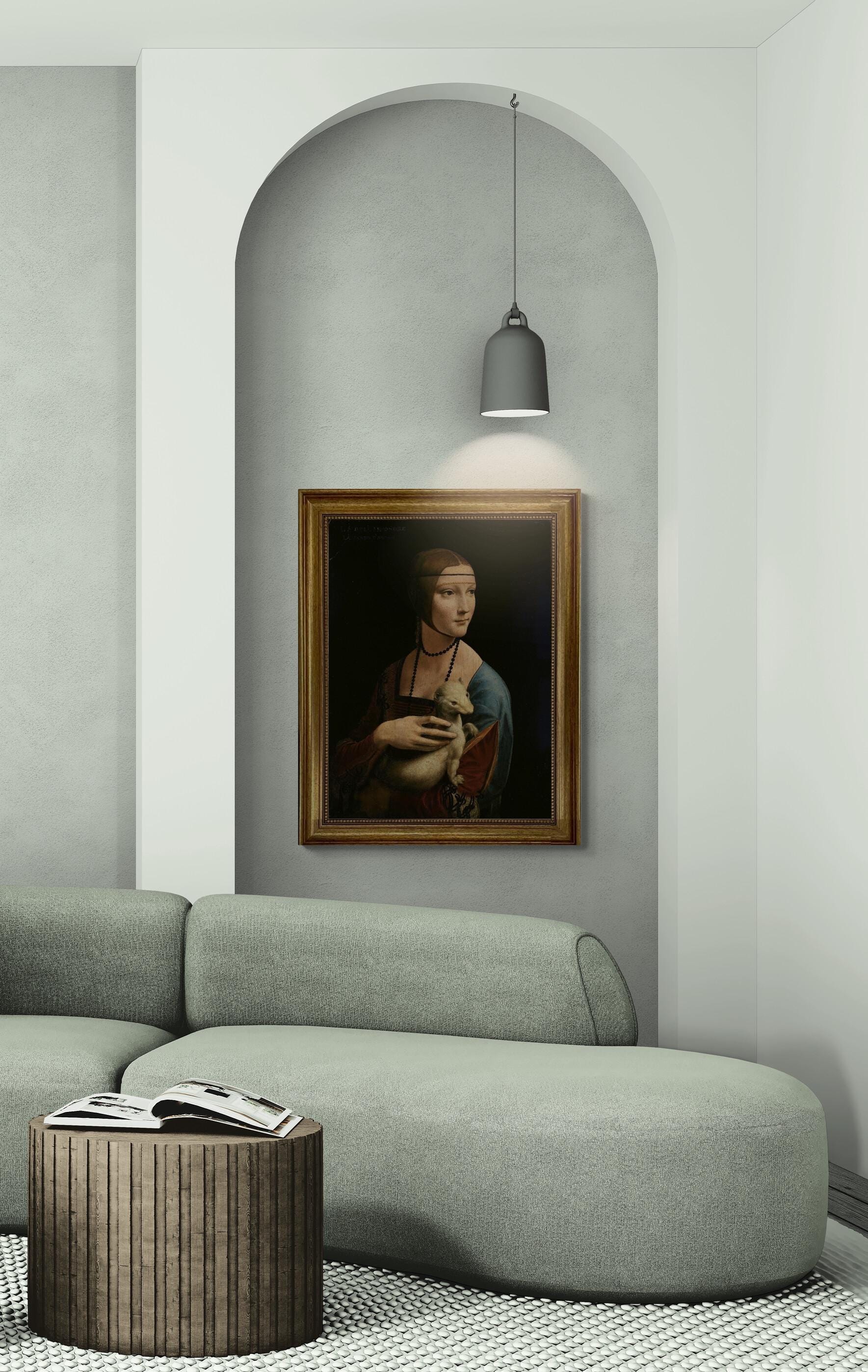 Lady with an Ermine Canvas Print: Leonardo da Vinci Renaissance Art FOSHE ART