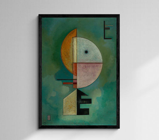 Wassily Kandinsky: "UP" ,Giclee Print Reproduction Painting, Heavyweight print on Fineart paper Hahnemühle 308 gsm or museum quality poster FOSHE ART