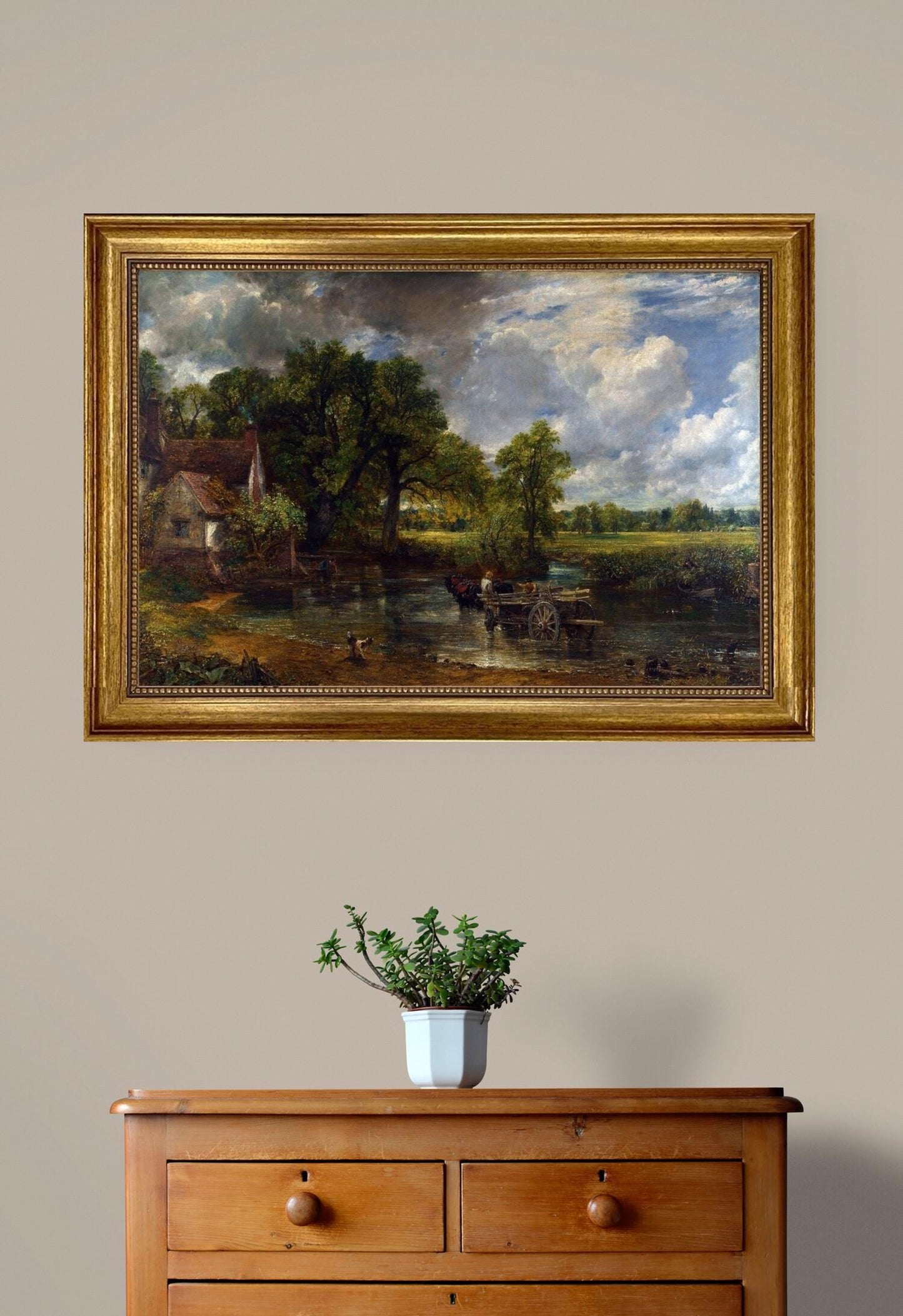 The Hay Wain by John Constable | Museum-Quality reproduction | Heavyweight print on Fineart paper or museum quality poster on Hahnemühle FOSHE ART