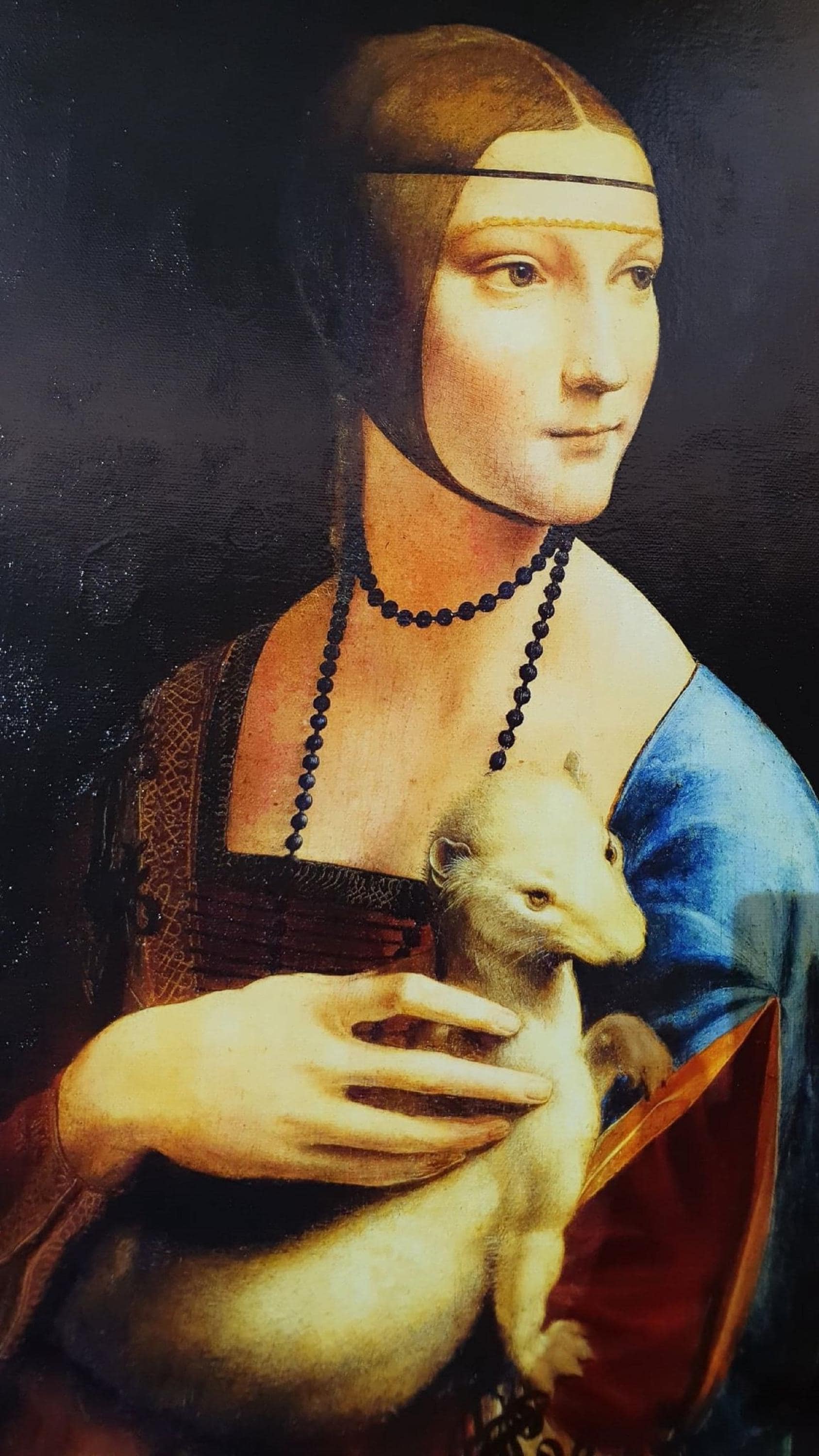 Lady with an Ermine Canvas Print: Leonardo da Vinci Renaissance Art FOSHE ART