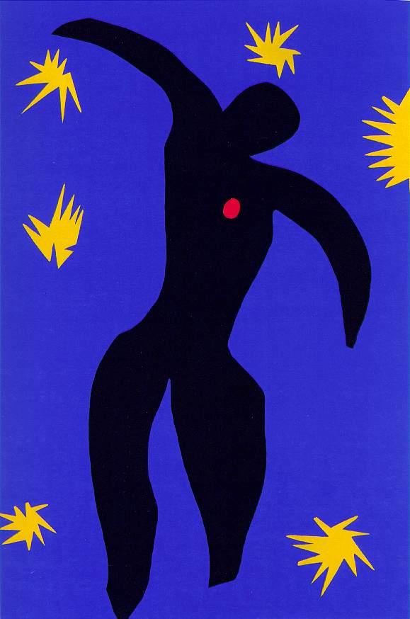 Icarus 1944 by Henri Matisse Giclee Print Reproduction, Heavyweight Fineart print on art paper, museum quality poster or canvas (rolled) FOSHE ART