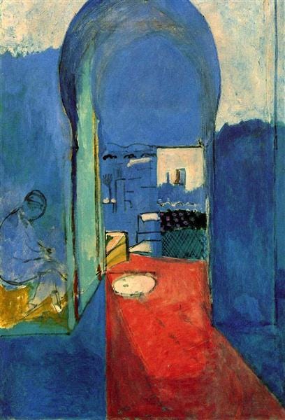 Henri Matisse Canvas Print: The Casbah Gate, 3D Brushstroke Texture, Vintage gold frame FOSHE ART