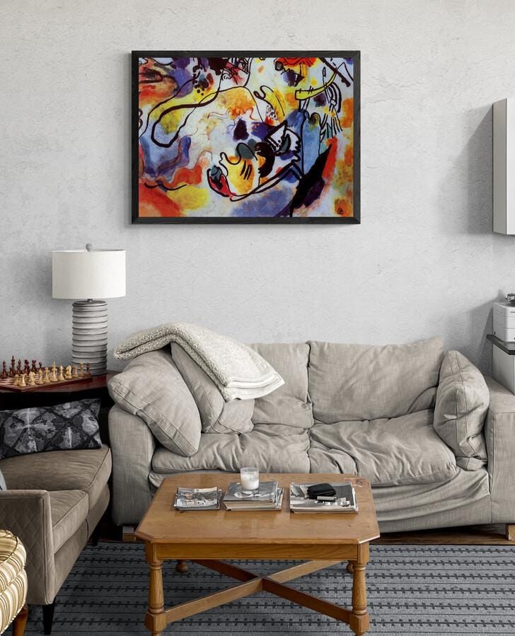 Wassily Kandinsky - The last Judgment, Giclee Print Reproduction Heavyweight print on Fineart paper or museum quality poster FOSHE ART