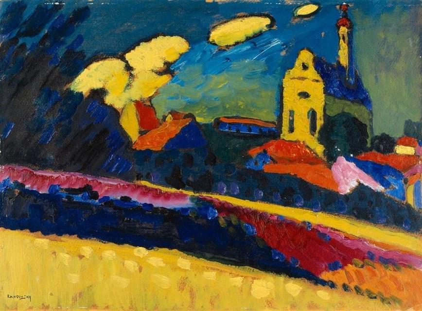 Kandinsky Murnau Landscape Print: Giclee Fine Art Reproduction FOSHE ART