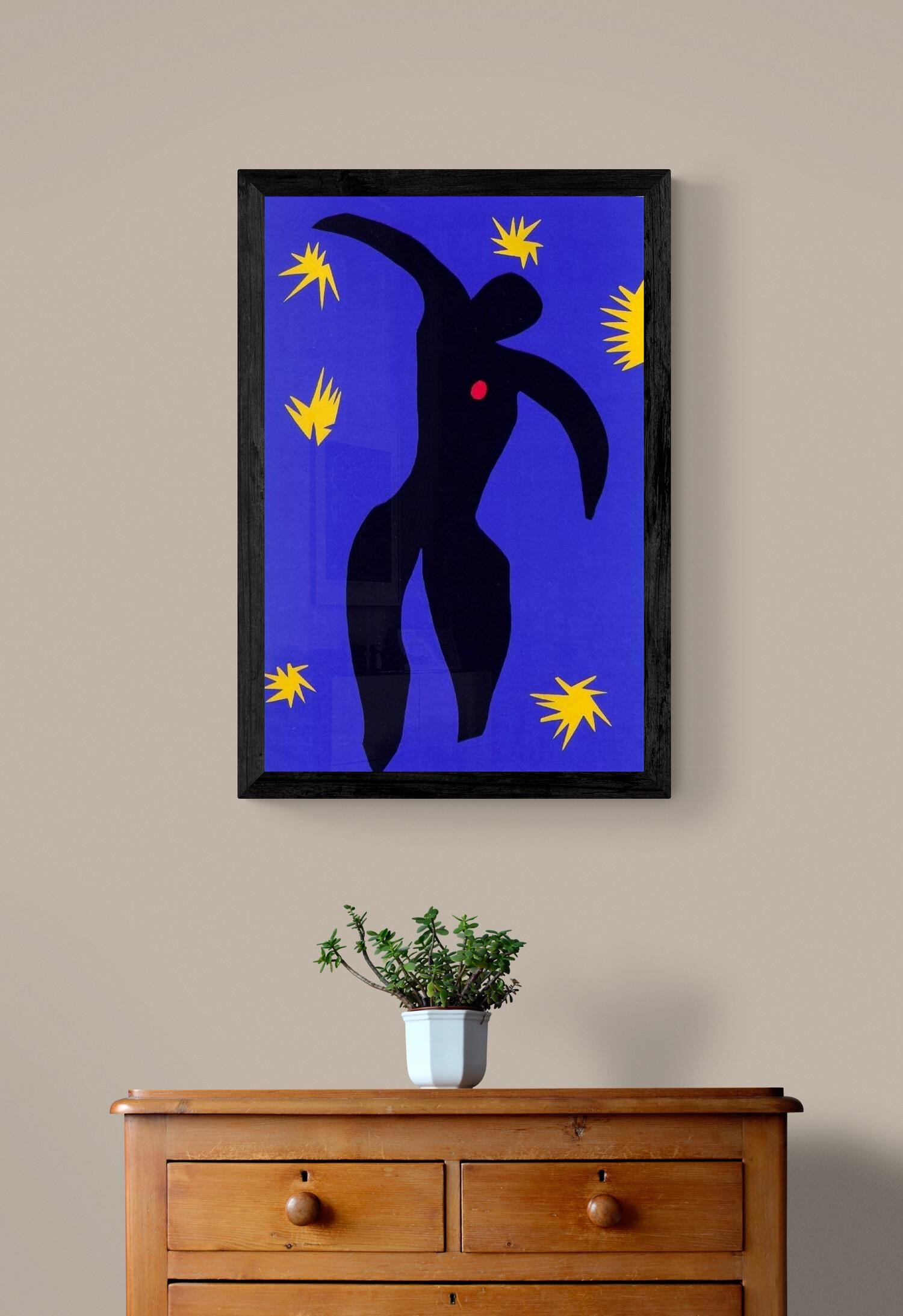 Icarus 1944 by Henri Matisse Giclee Print Reproduction, Heavyweight Fineart print on art paper, museum quality poster or canvas (rolled) FOSHE ART