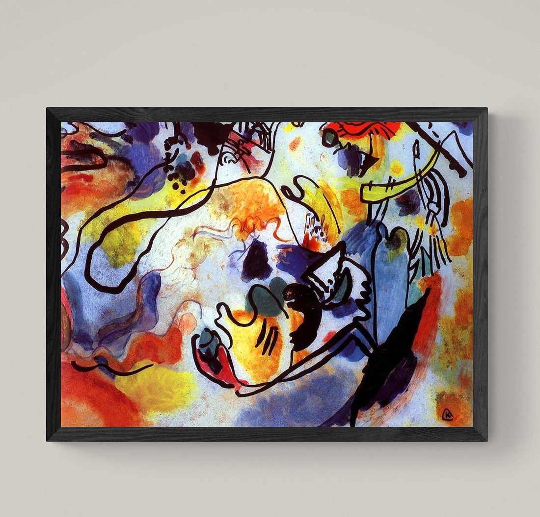 Wassily Kandinsky’s “The Last Judgment” | Large Wall Art on Heavyweight Canvas with 3D Brushstroke Finish | Ready to Hang | Statement Piece FOSHE ART