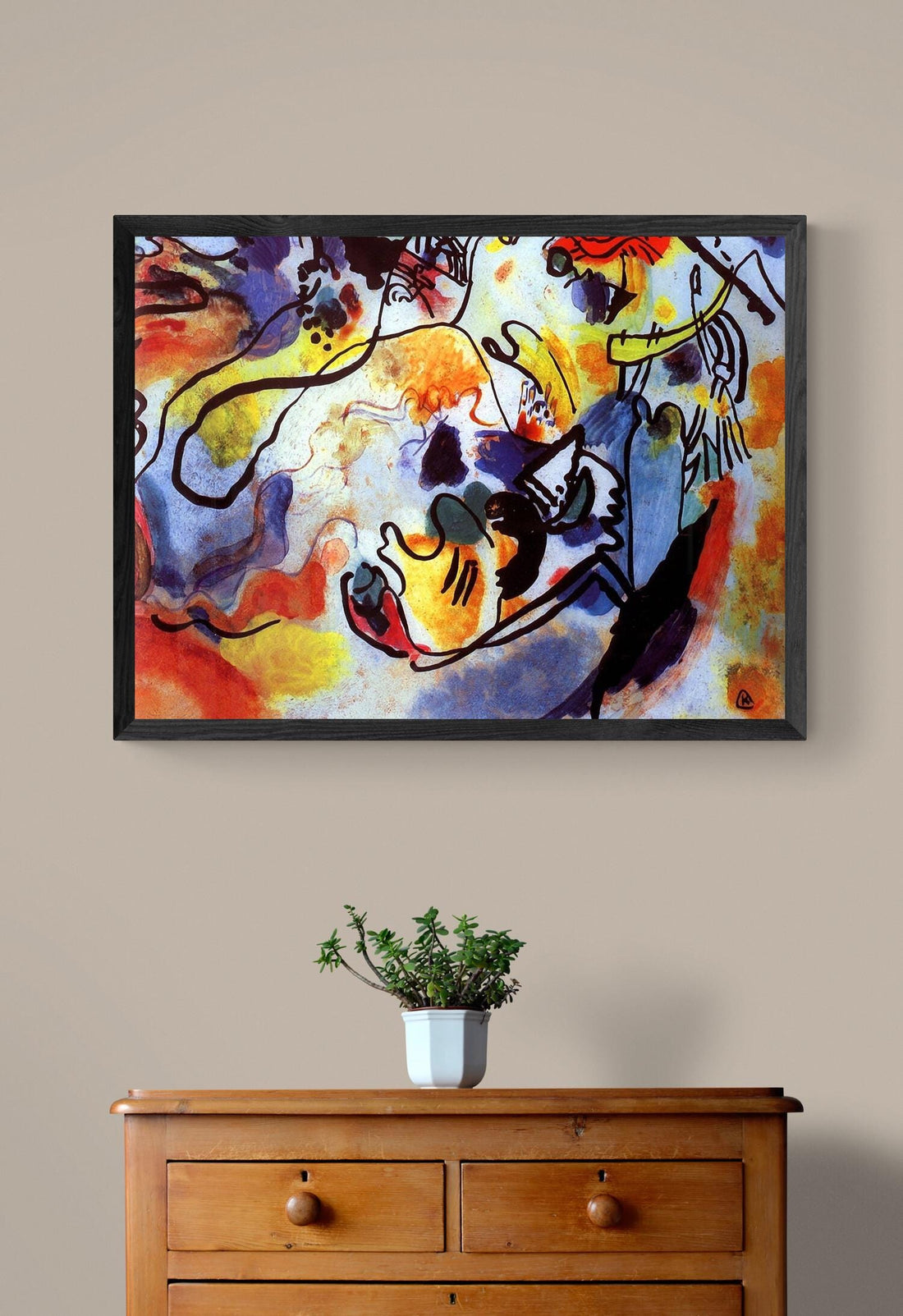 Kandinsky "The Last Judgment" Canvas Print: 3D Brushstroke Finish, Ready to Hang FOSHE ART