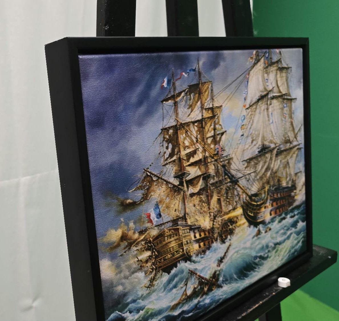 Battle of Trafalgar Canvas Print: HMS Victory Giclée, Framed Seascape FOSHE ART