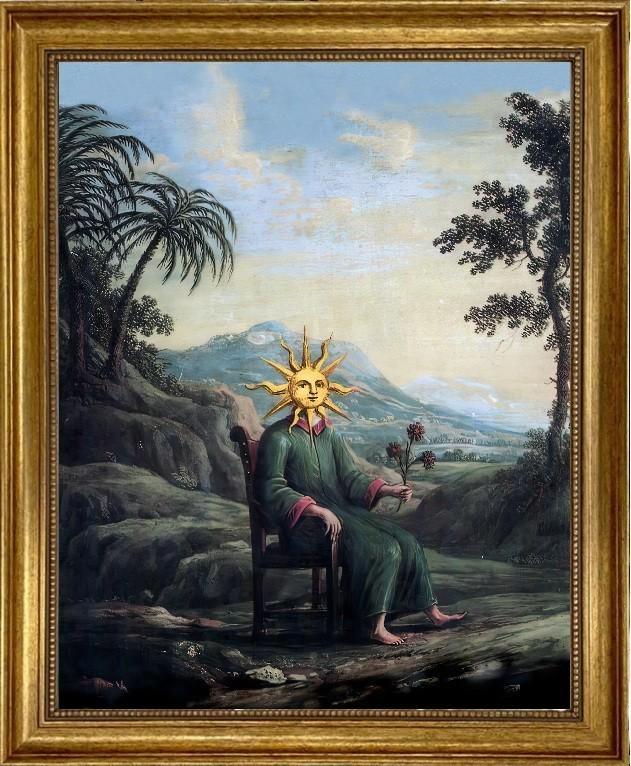 Alchemist Poster, Ancient Art Prints, Clavis Artis, Gothic Decor, Antique Alchemy Wall Art,  - with golden frame FOSHE ART