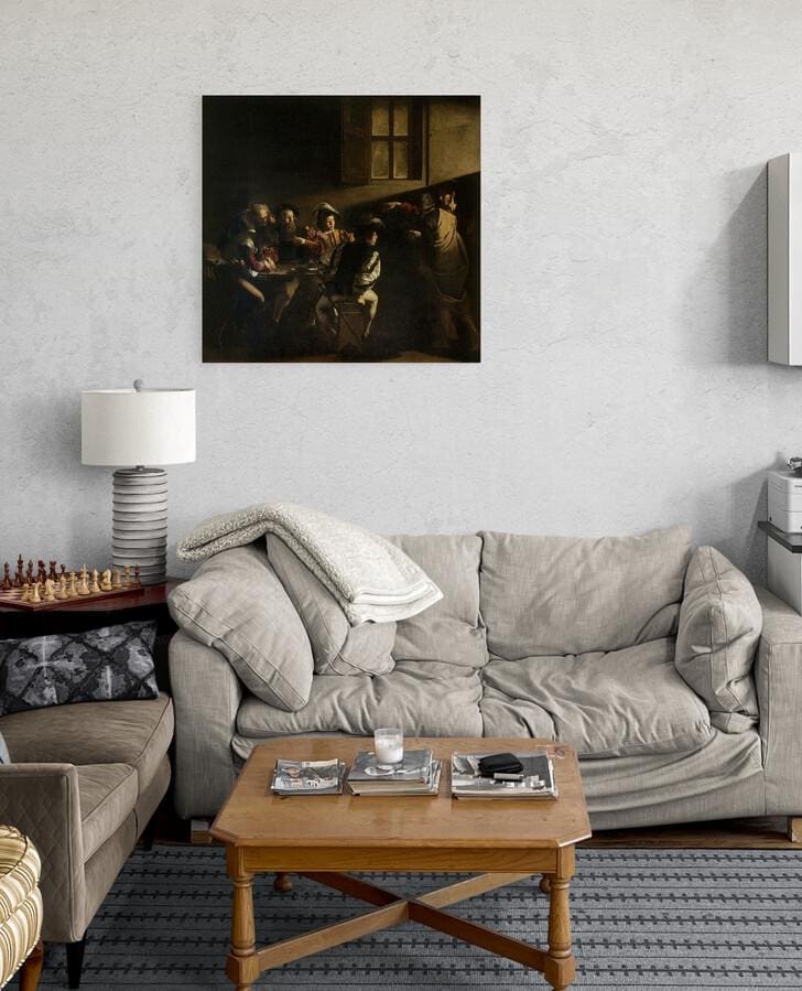 Caravaggio's St Matthew 3D Canvas Print with Hand- Applied Brush Strokes FOSHE ART