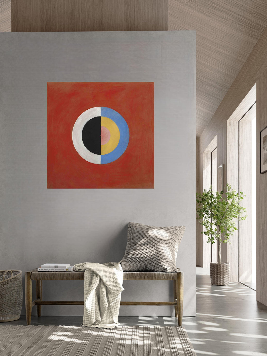 Hilma af Klint  The Swan (No. 17) Abstract Art Print: Giclee on Canvas FOSHE ART