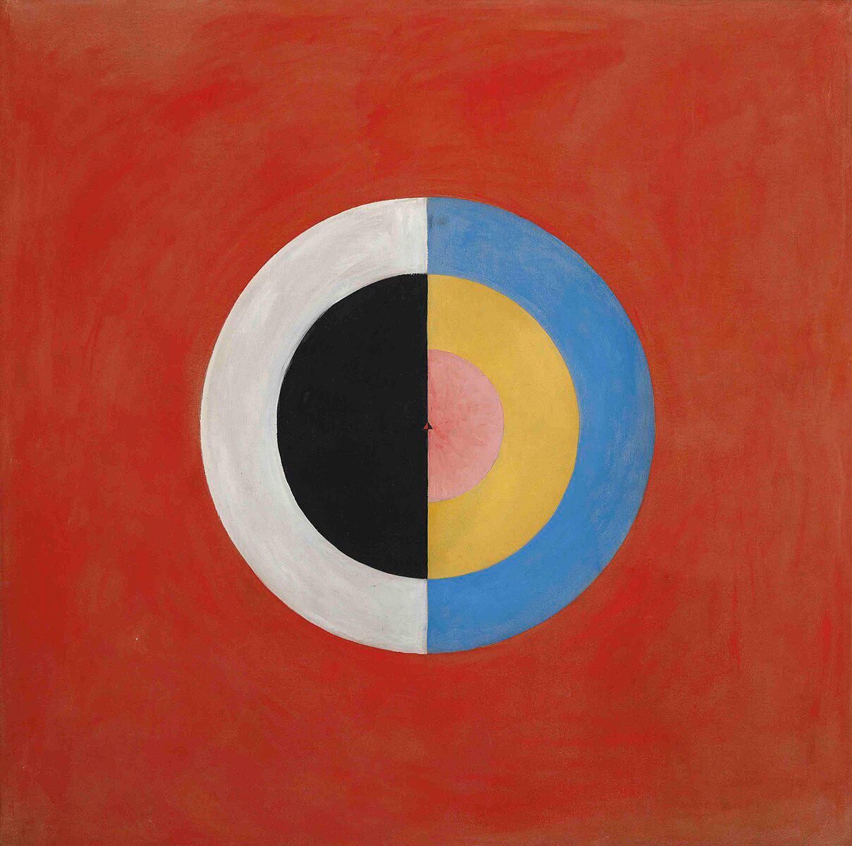 Hilma af Klint  The Swan (No. 17) Abstract Art Print: Giclee on Canvas FOSHE ART