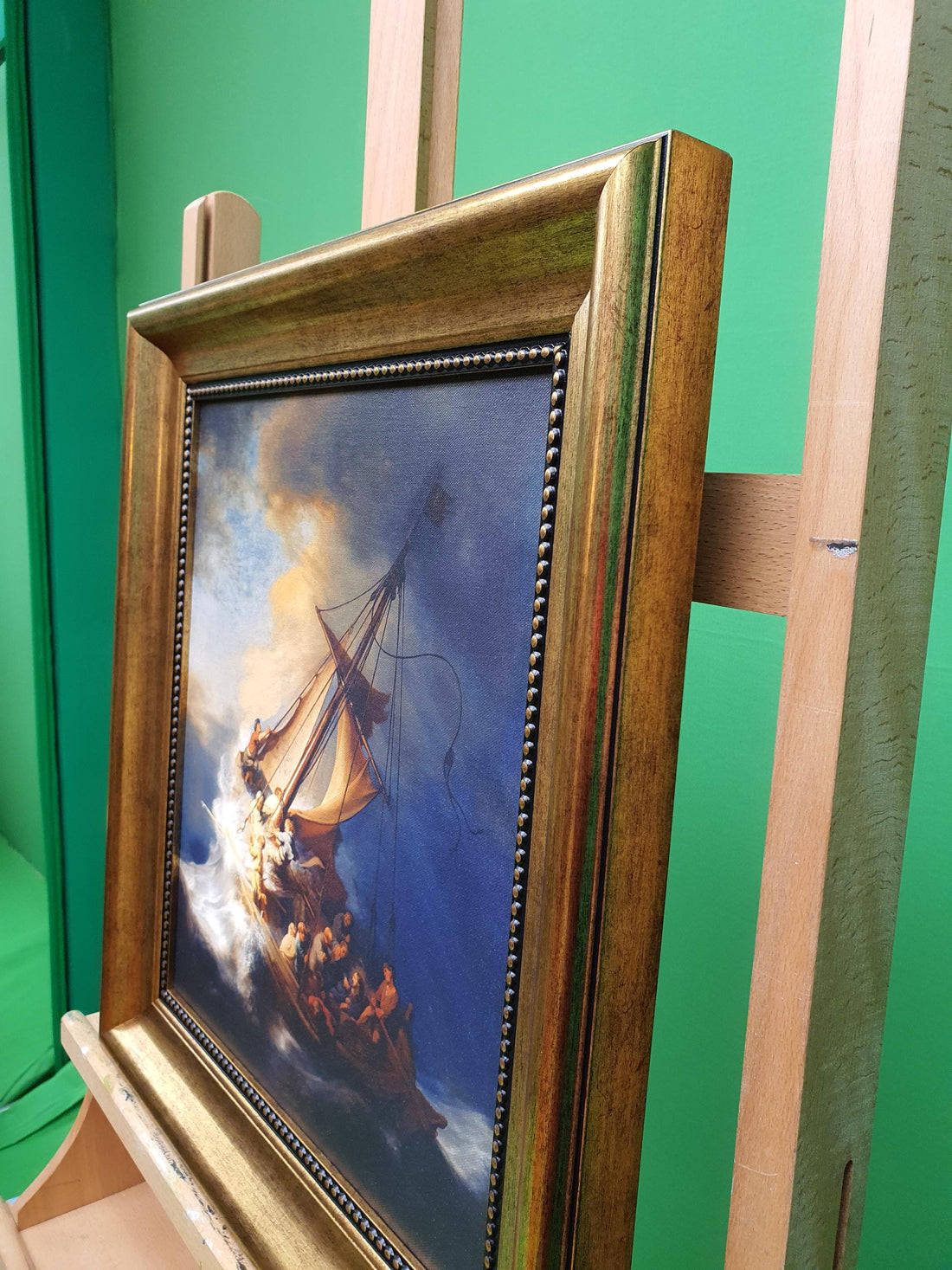 Rembrandt's Return of the Prodigal Son Canvas Print – Gold Wooden Frame, Brush Strokes FOSHE ART