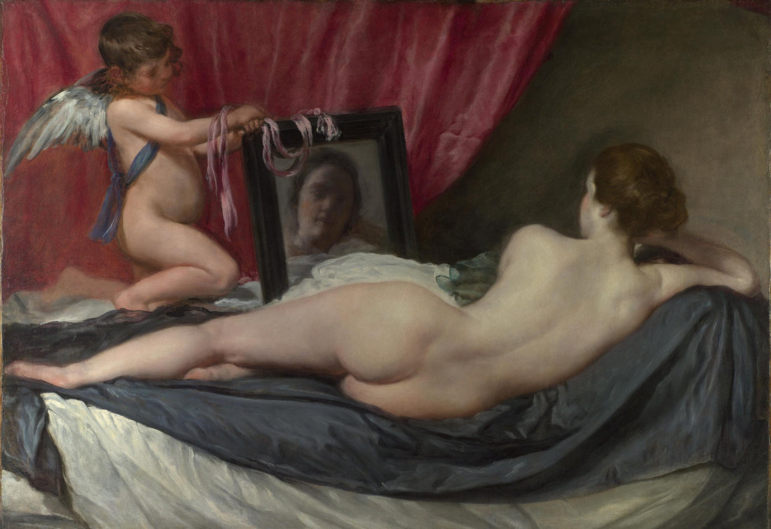 Rokeby Venus Wall Art: Classic Baroque Print (Framed Canvas) FOSHE ART