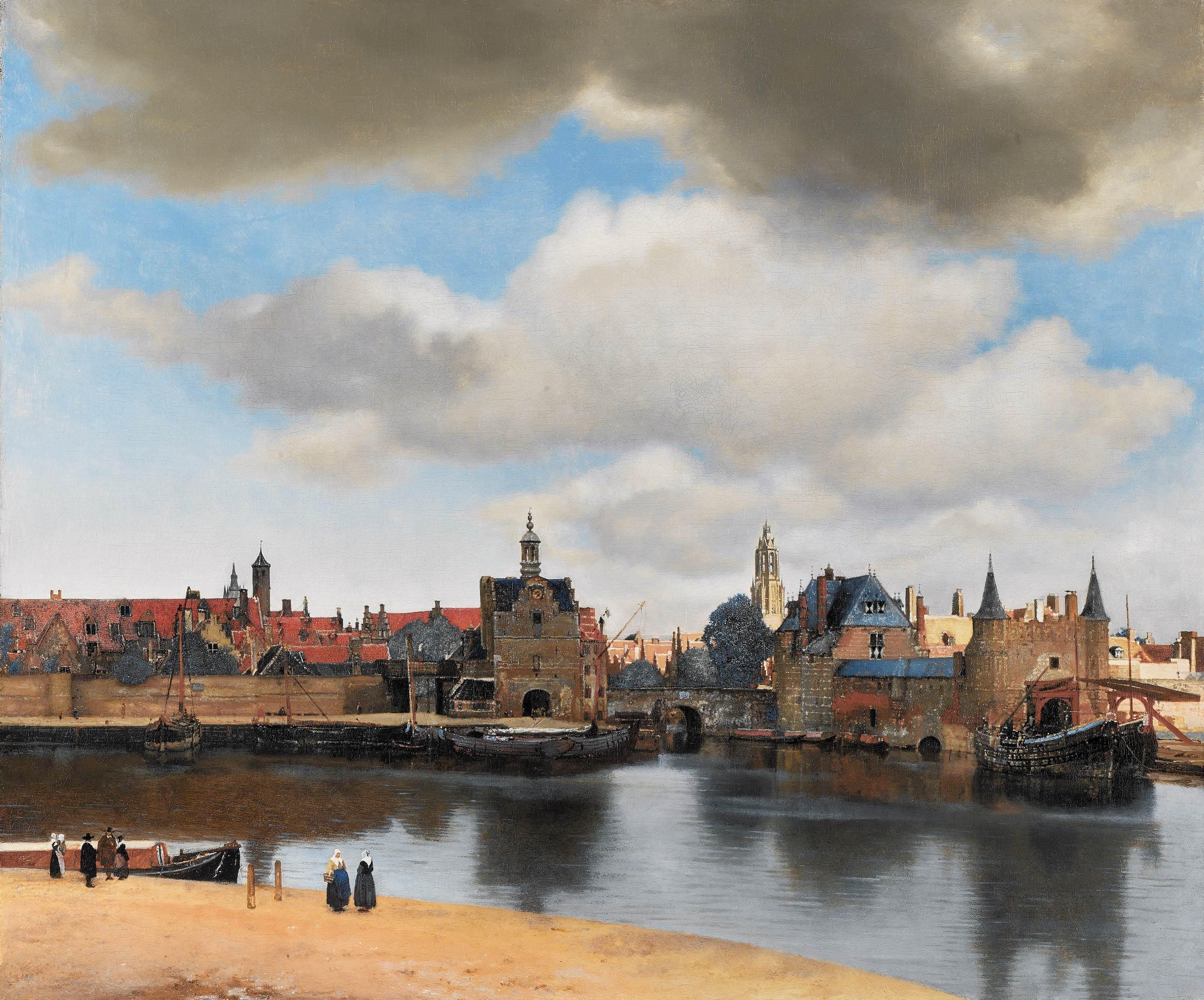 View of Delft Giclée Print on art paper, Johannes Vermeer FOSHE ART