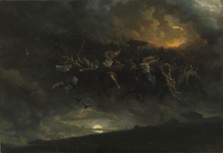 The Wild Hunt of Odin Giclée Print on art paper FOSHE ART