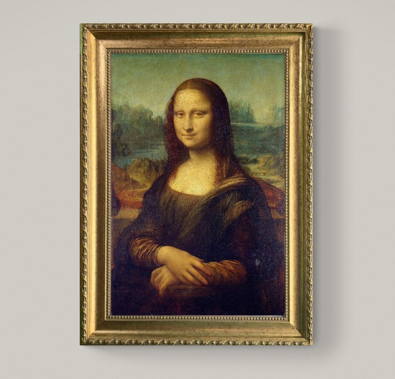 Mona Lisa Portrait Print: Renaissance Art Reproduction FOSHE ART