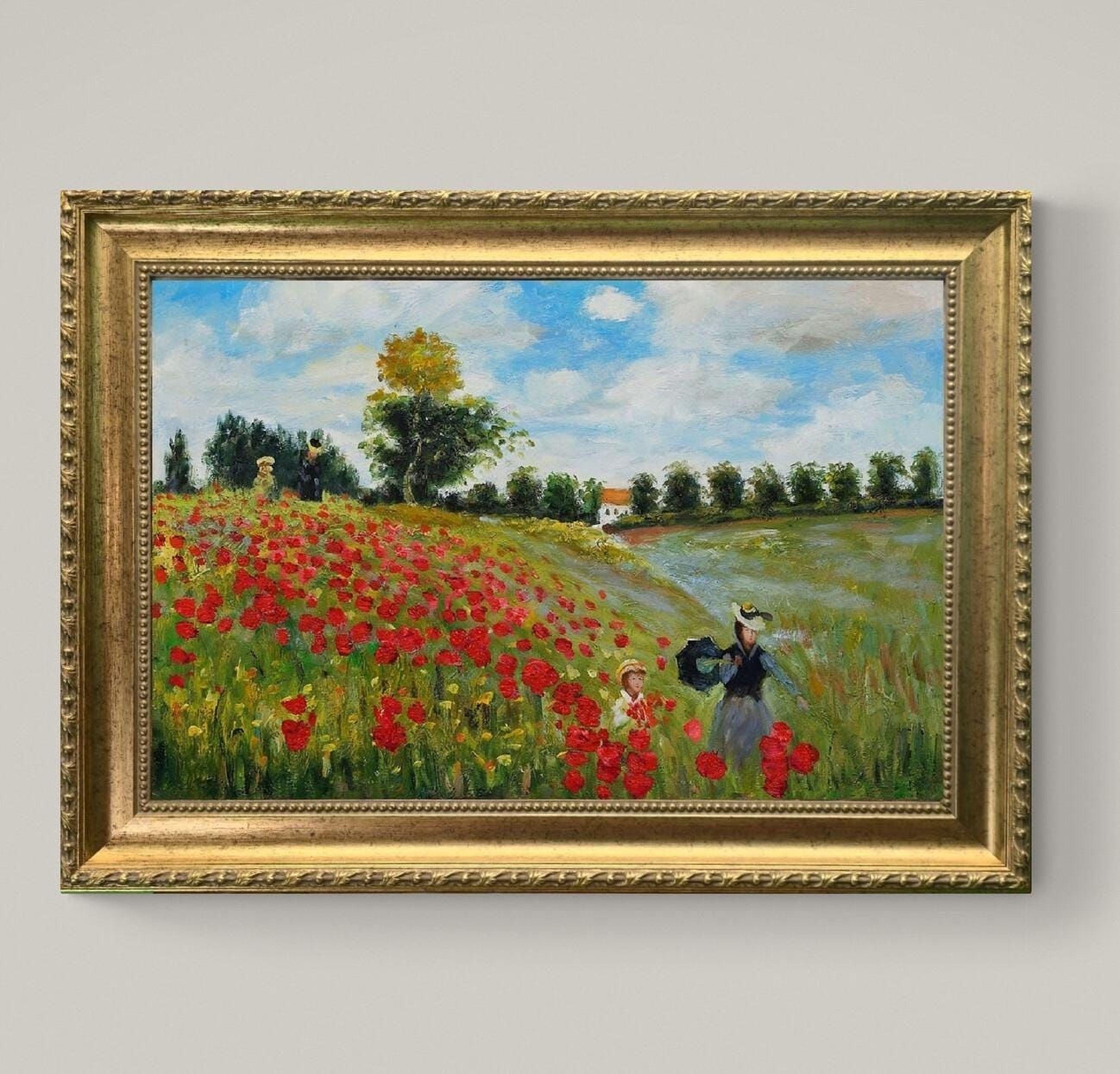 Claude Monet Poppy Field Giclée Print on art paper FOSHE ART