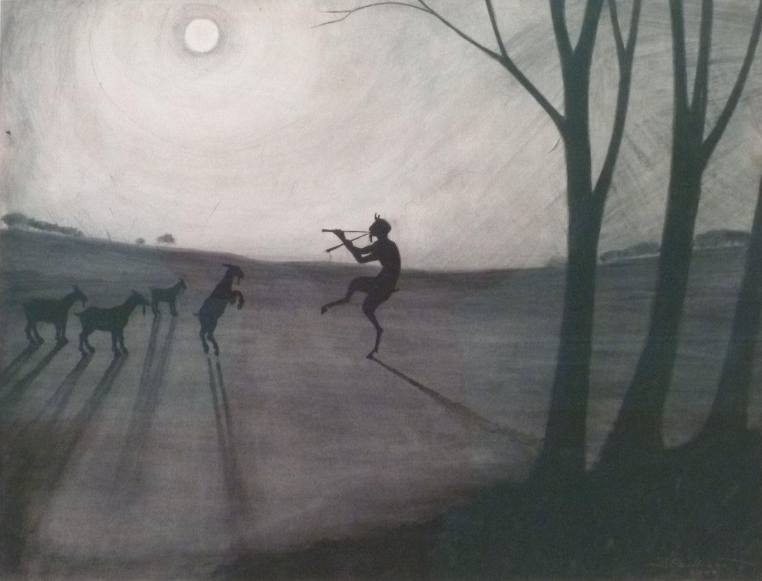 Faun by Moonlight Léon Spilliaert Print – Ethereal Art Paper Wall Decor FOSHE ART