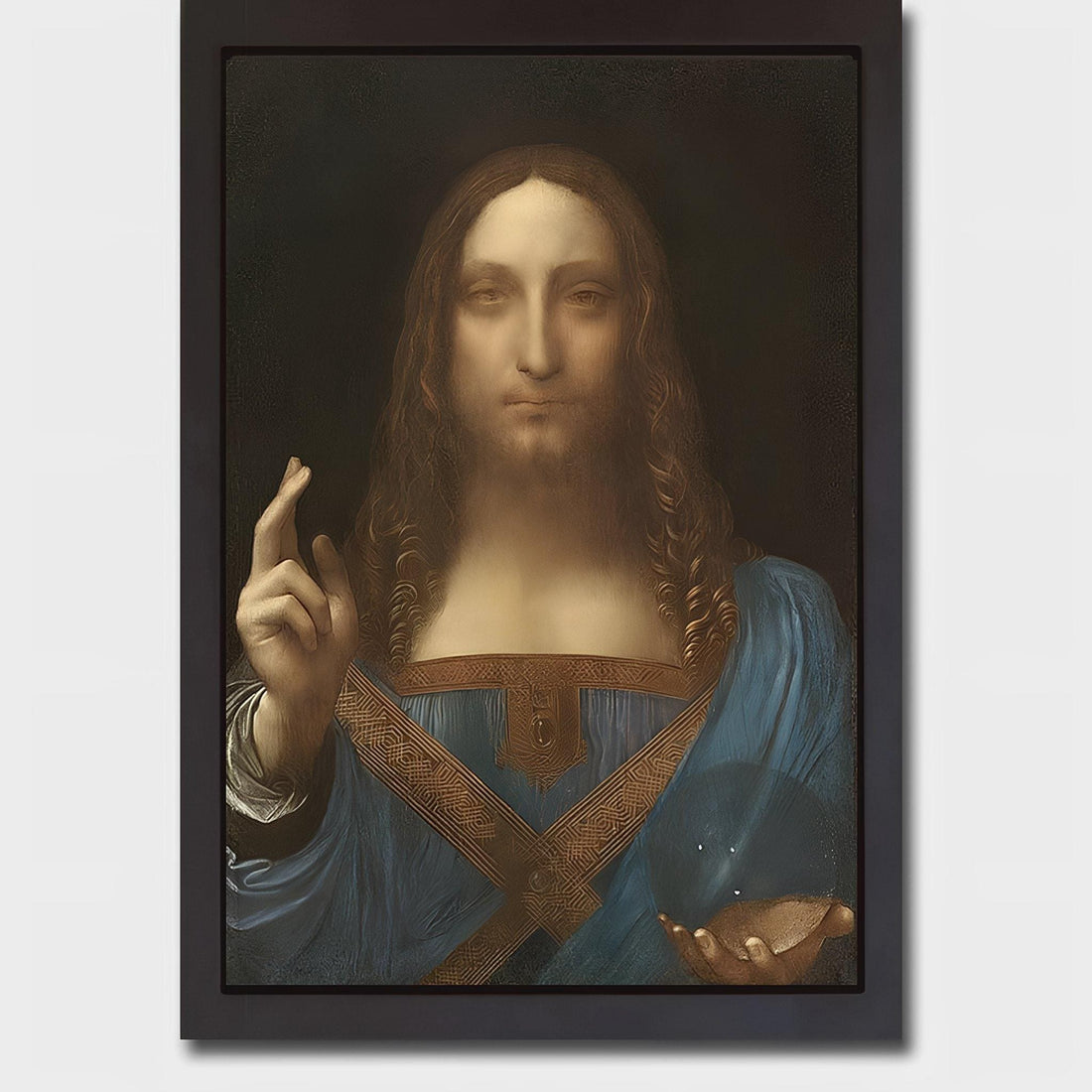 Salvator Mundi - A Divine Masterpiece by Leonardo Da Vinci, Giclée Print on art paper FOSHE ART