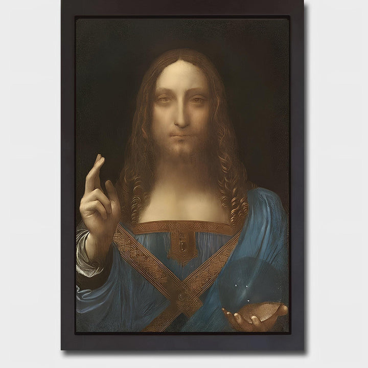 Salvator Mundi - A Divine Masterpiece by Leonardo Da Vinci, Giclée Print on art paper FOSHE ART