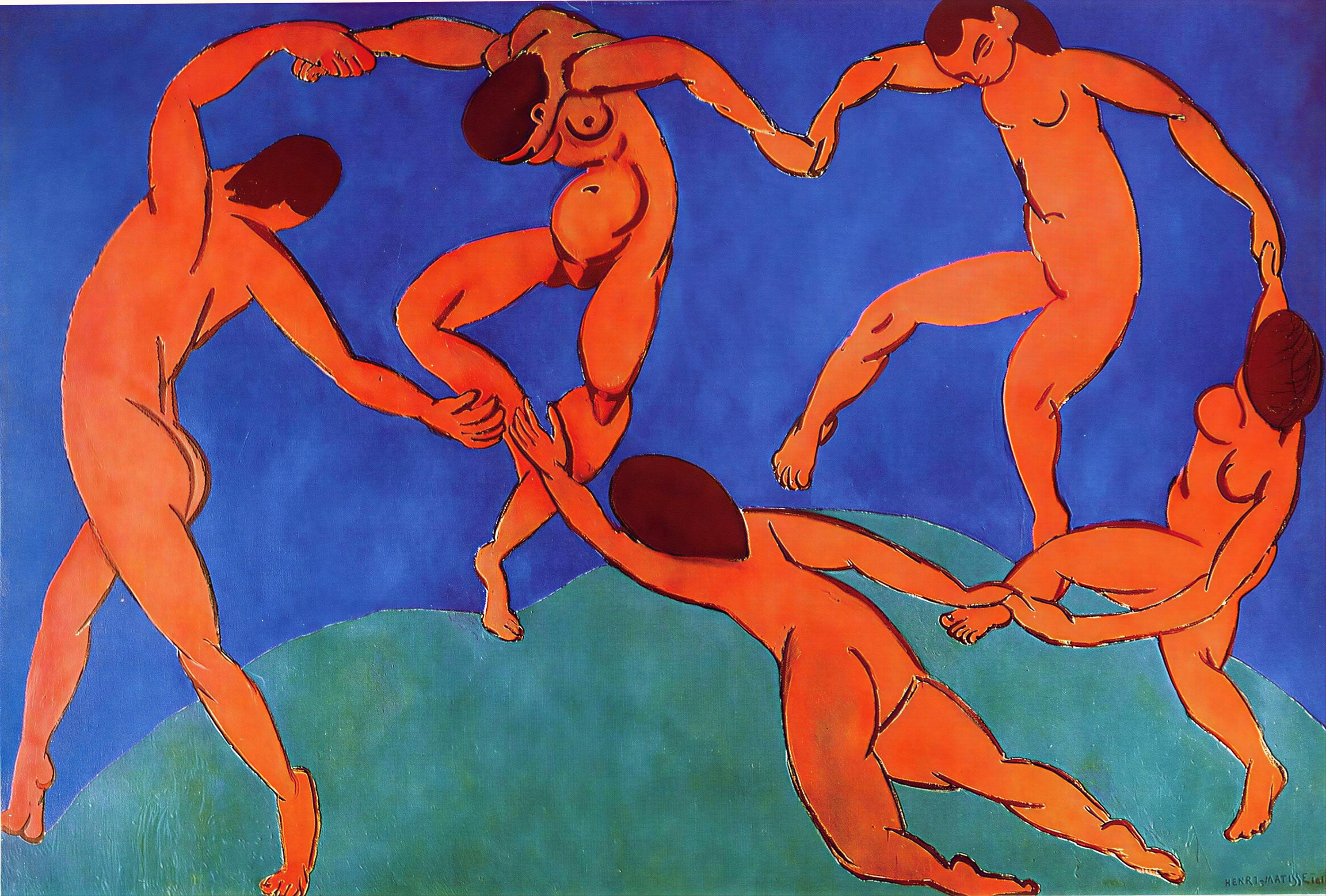 Henri Matisse Dance II Canvas Print | Hand-Textured Wall Art FOSHE ART