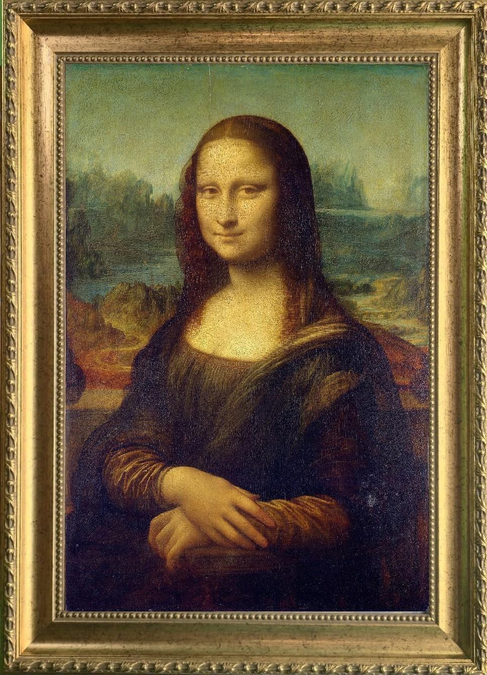 Mona Lisa Portrait Print: Renaissance Art Reproduction FOSHE ART