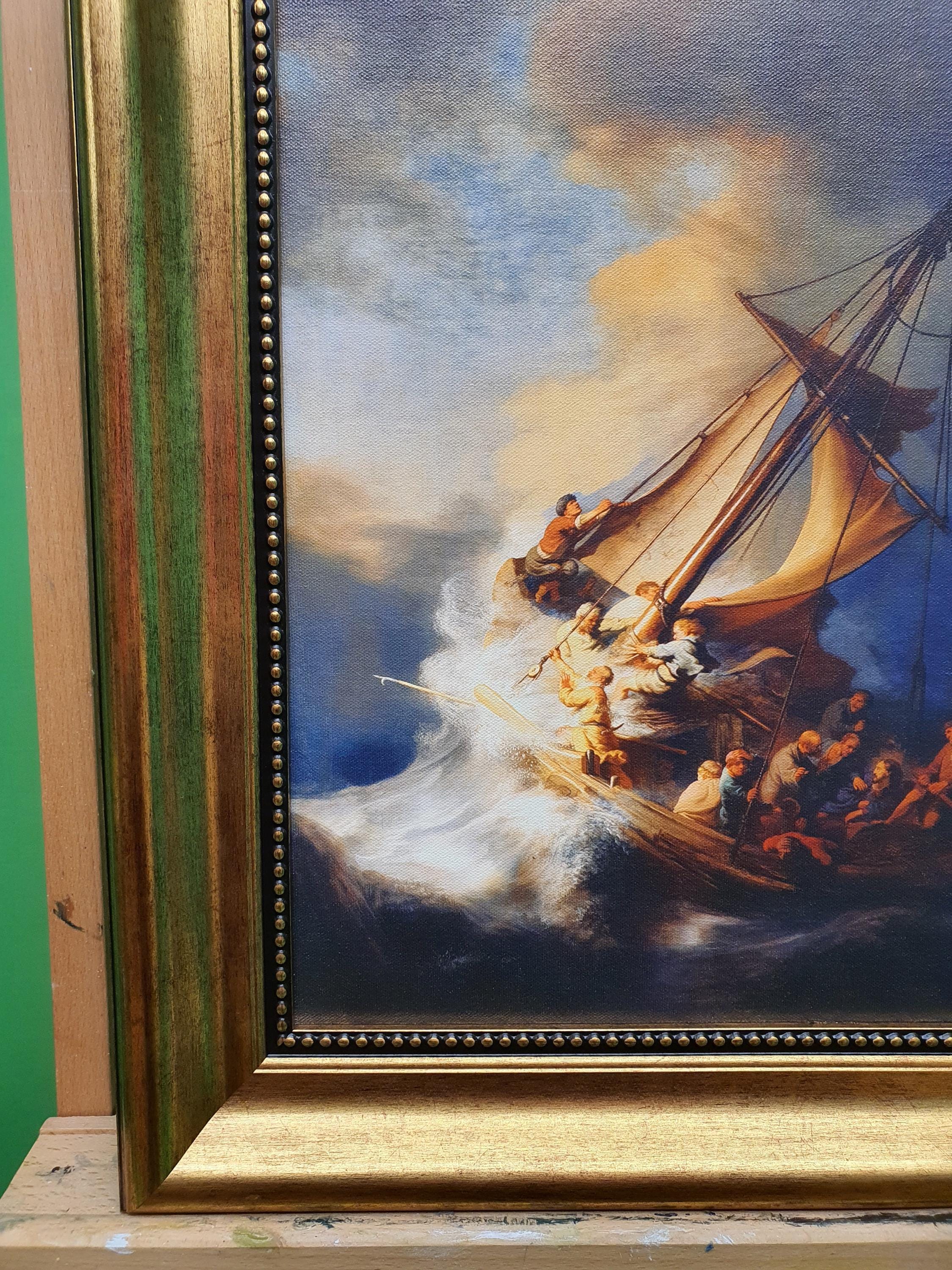 Rembrandt Art Print: Christ in the Storm - Wall Decor FOSHE ART