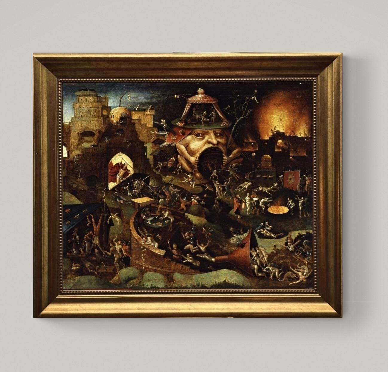 Hieronymus Bosch Christ in Limbo Giclee Print Canvas Fine Art Reproduction FOSHE ART