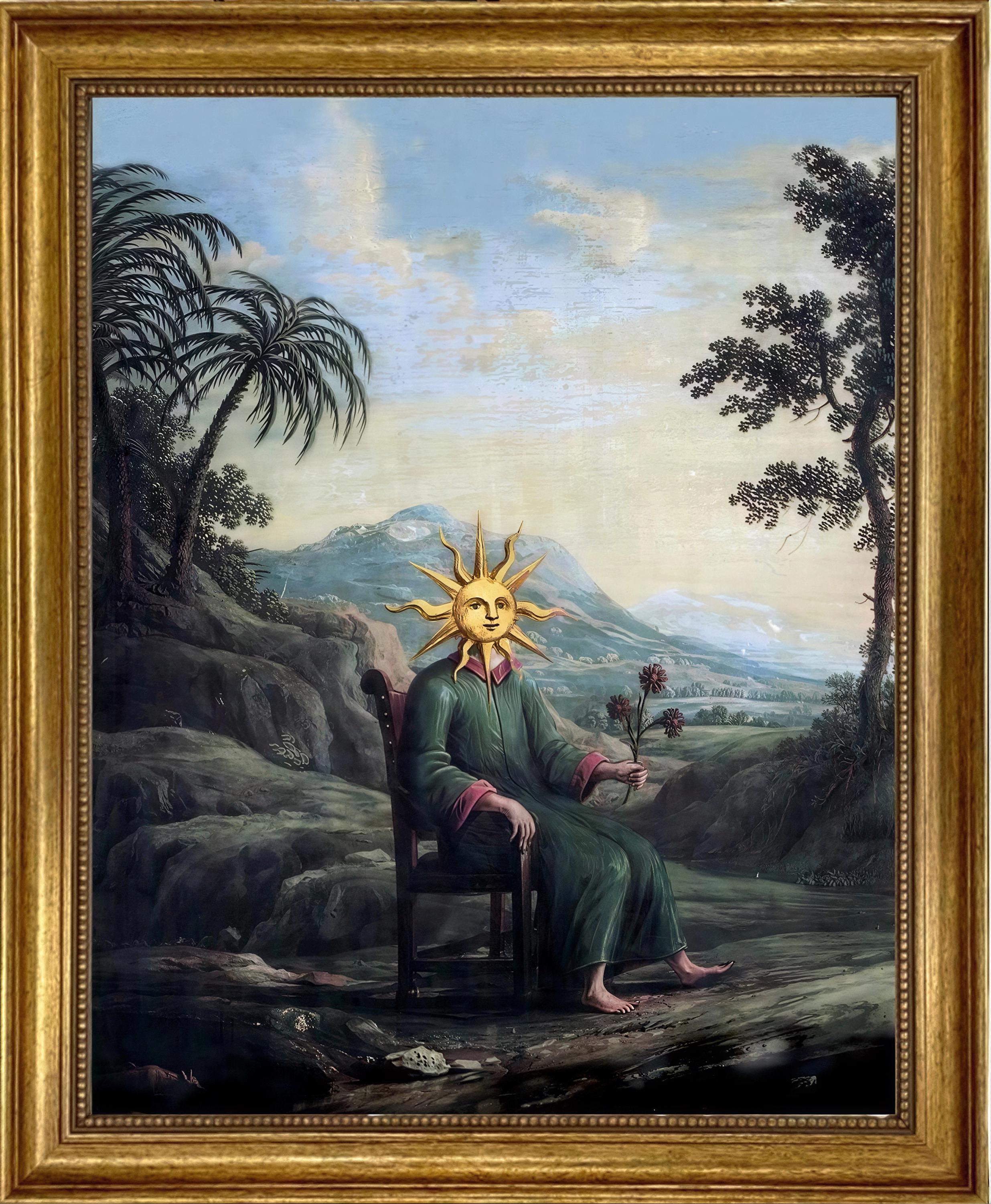 Alchemist Art Print: Clavis Artis, Gothic Alchemy Decor in Gold Frame FOSHE ART