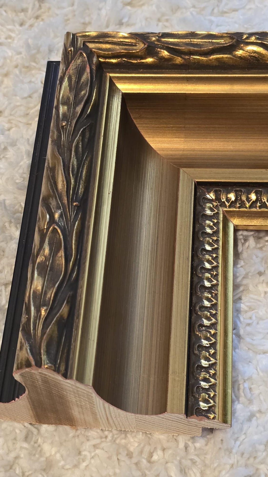 Maritime Oil Painting Robert Zietara in Vintage Gold Frame FOSHE ART