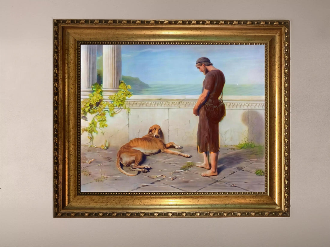 Ulysses and Argus Canvas Print | Briton Riviere | Hand‑Finished 3D Texture FOSHE ART