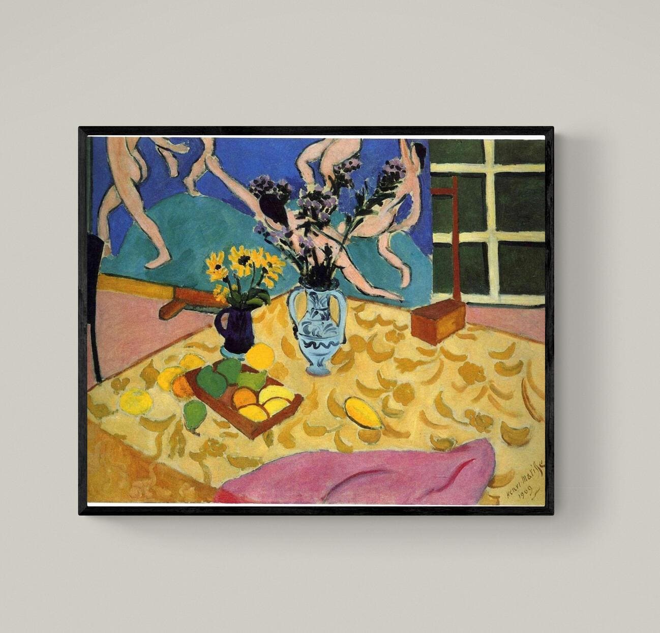 Henri Matisse Still Life with Fruit | Canvas Print  | Floating Frame and Brush Strokes FOSHE ART