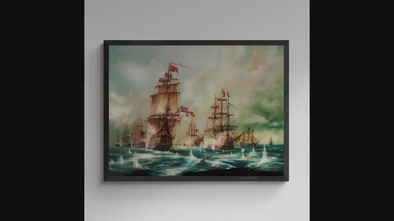 Battle of Trafalgar Print | Maritime Naval Art Reproduction