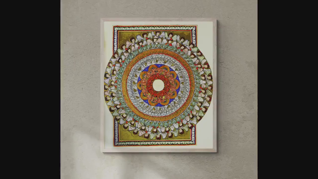 Hildegard of Bingen Mandala Art Print: Cosmic Religious Decor