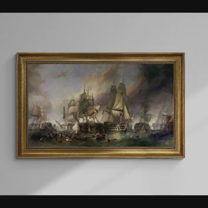 Battle of Trafalgar Wall Art: Classic Naval Painting