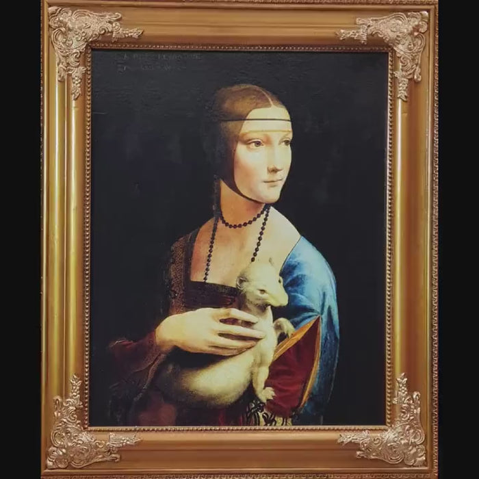 Lady with an Ermine Canvas Print: Leonardo da Vinci Renaissance Art