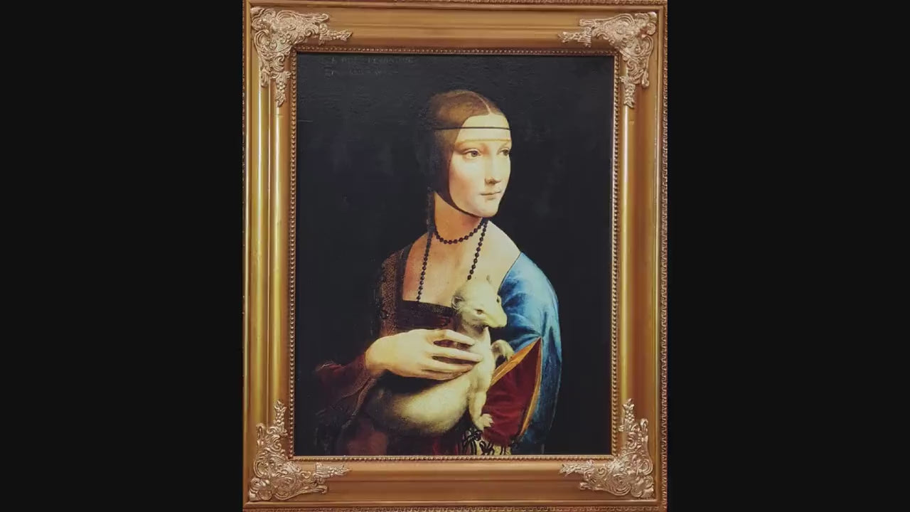 Lady with an Ermine Canvas Print: Leonardo da Vinci Renaissance Art