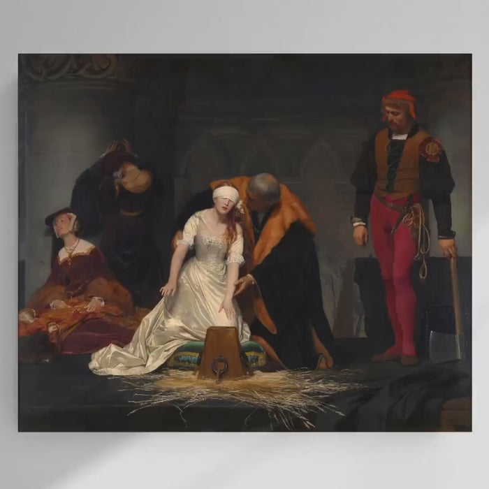 Execution of Lady Jane Grey by Paul Delaroche, Giclée Print on Art Paper
