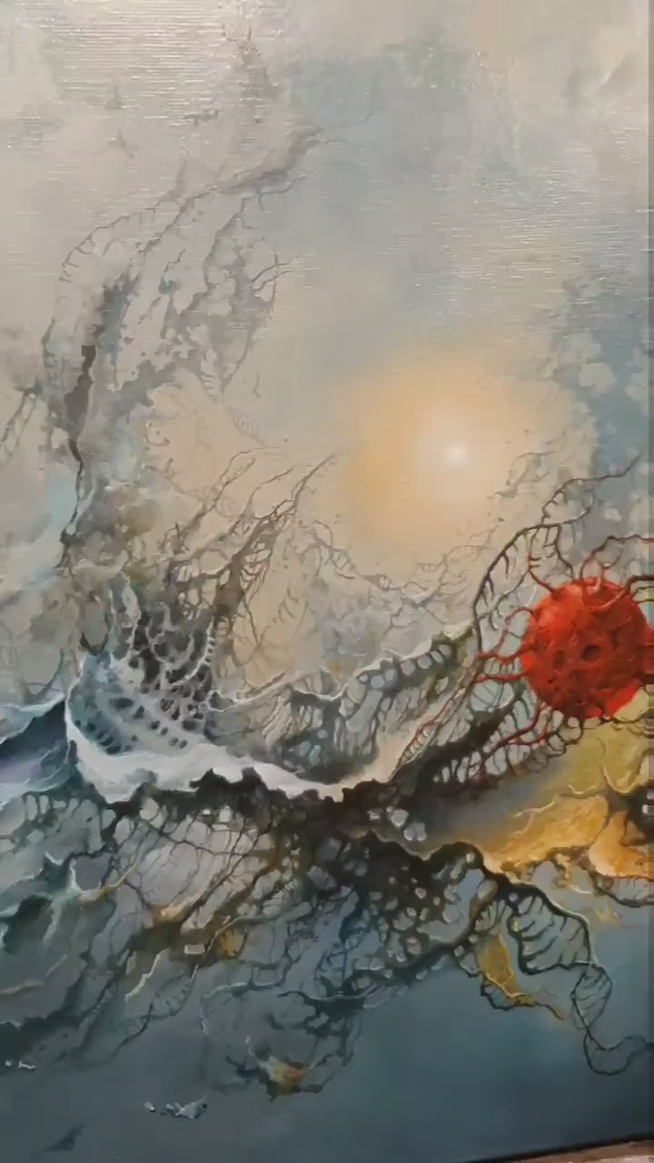 Surreal Oil Painting Giclée Art Print | Modern Home Decor