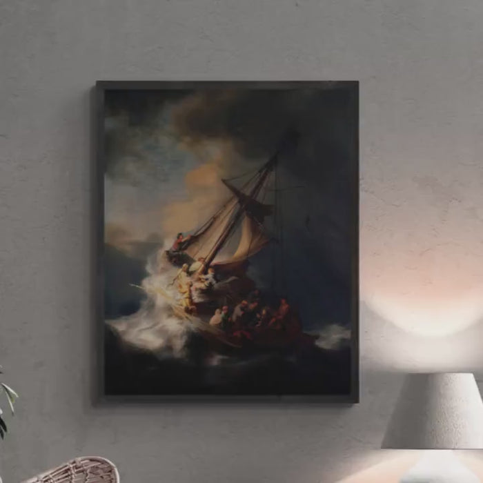 Rembrandt: Christ in the Storm on the Sea of Galilee, Giclée Canvas Art