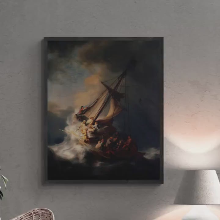 Rembrandt: Christ in the Storm on the Sea of Galilee, Giclée Canvas Art