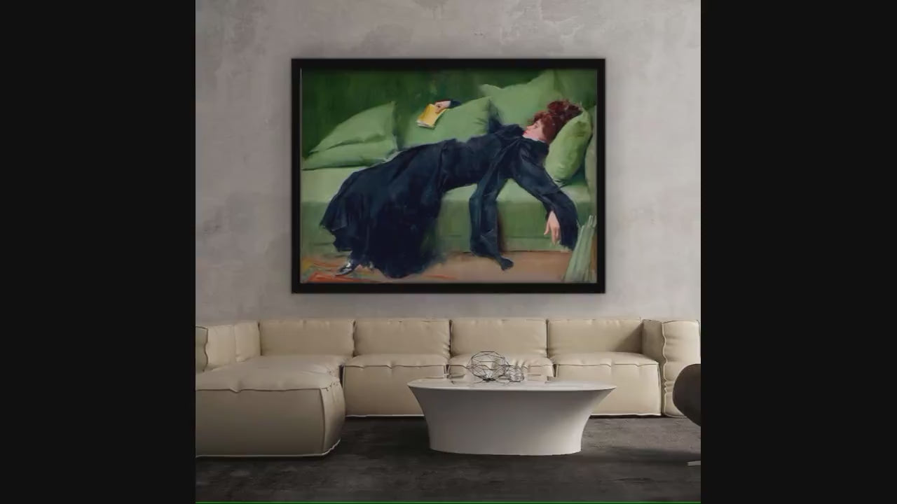 Ramon Casas 'Young Decadent' Canvas Print, Textured Fine Art Reproduction