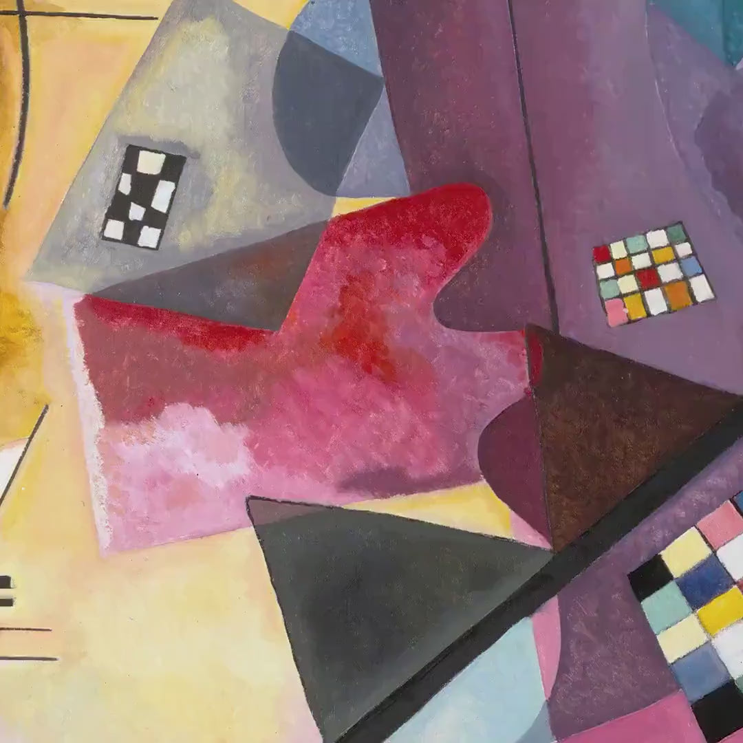 KANDINSKY Yellow-Red-Blue Fine Art Prints, Art Deco Style, Giclee Paper / Canvas Prints, Poster or 3D Hand Finished Premium Print