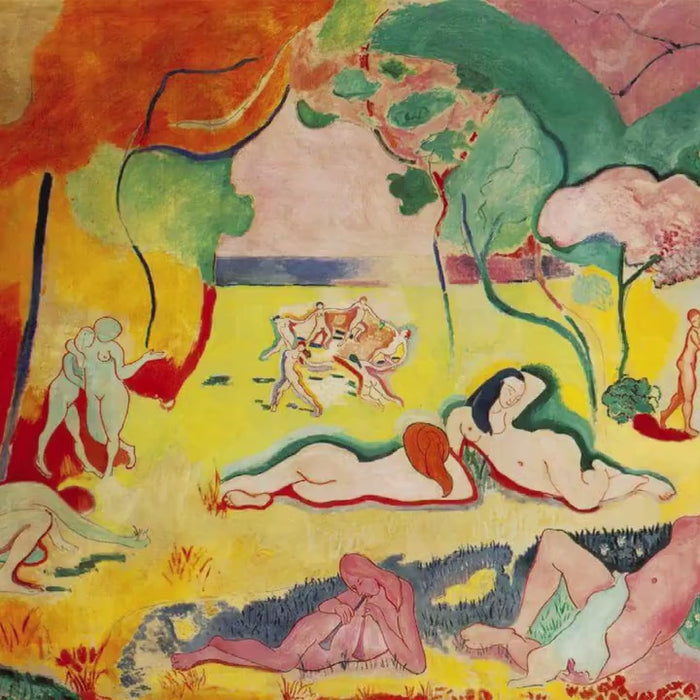 Matisse "The Joy Of Life", 3D Hand-Finished Canvas Print, Vintage Golden Frame