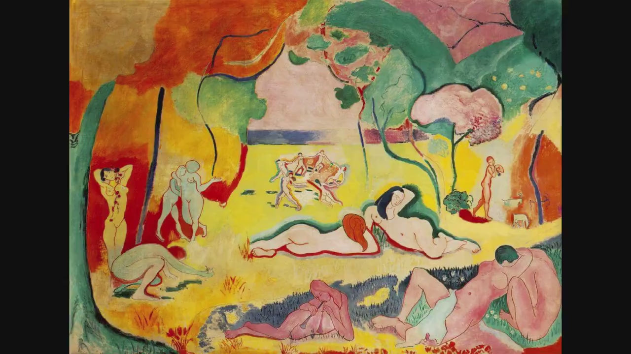 Matisse "The Joy Of Life", 3D Hand-Finished Canvas Print, Vintage Golden Frame