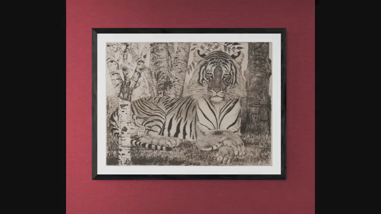 Eduard Wiiralt 'Reclining Tiger' Giclée Print – Fine Art Reproduction