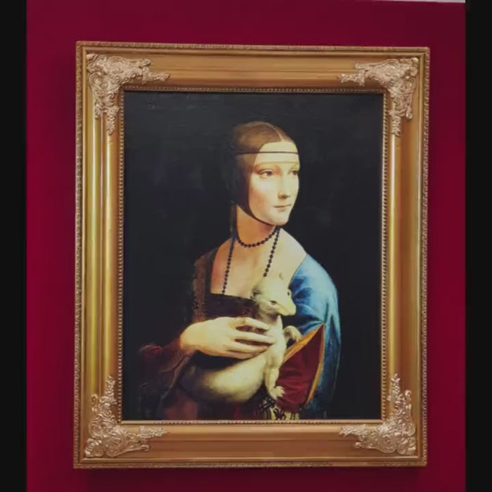 Lady with an Ermine Art Print | Leonardo da Vinci Renaissance Portrait
