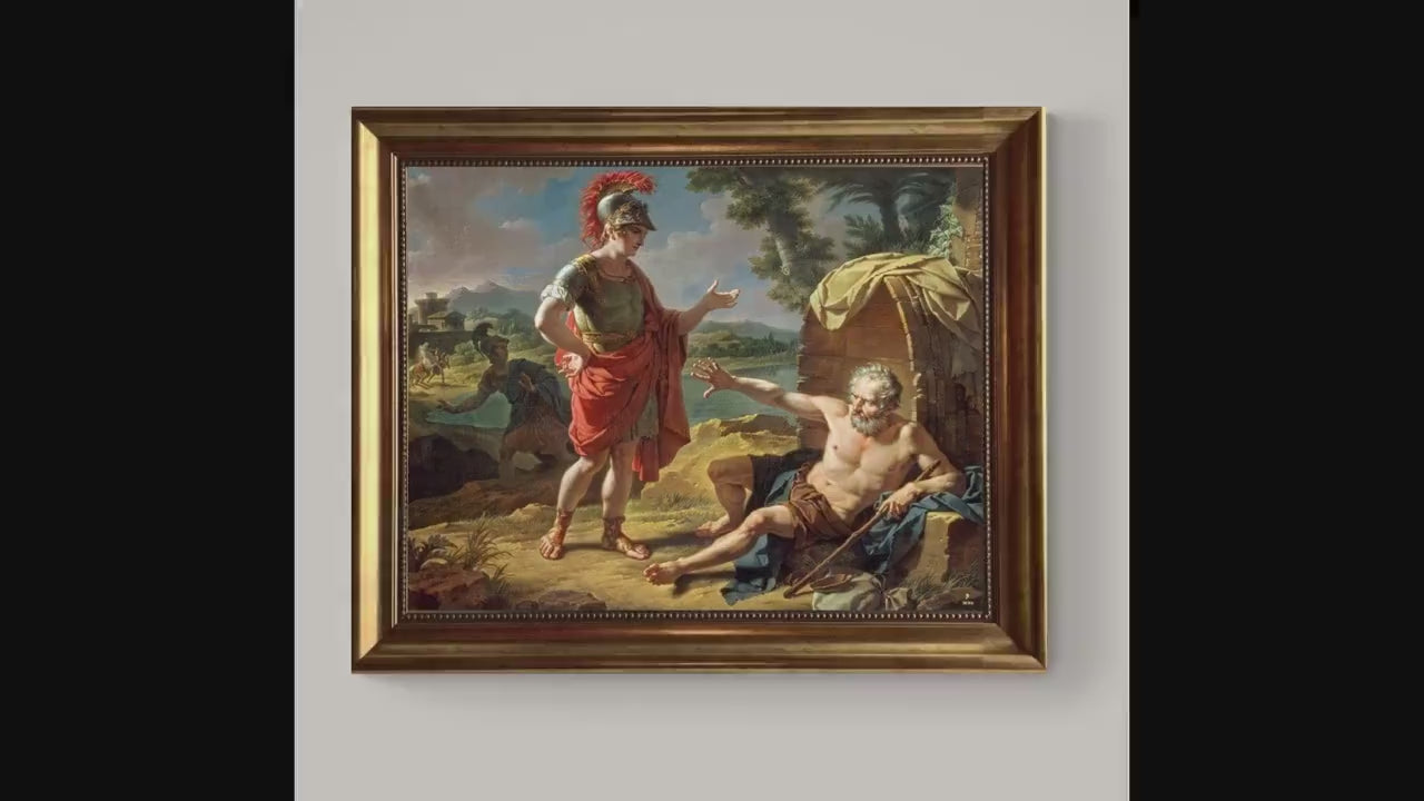 Alexander and Diogenes Giclée Print on Art Paper