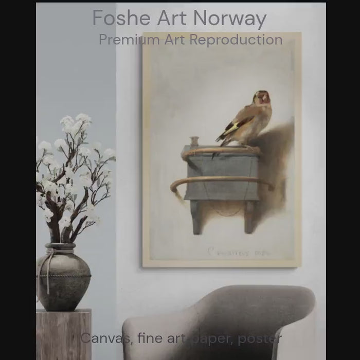 The Goldfinch Art Print, Carel Fabritius, Dutch Golden Age, Giclée Paper or Canvas